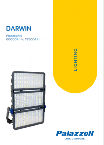 Palazzoli DARWIN: Прожектори от 60 000 до 195 000 lm. Възможност до 7 г. удължена гаранция.
